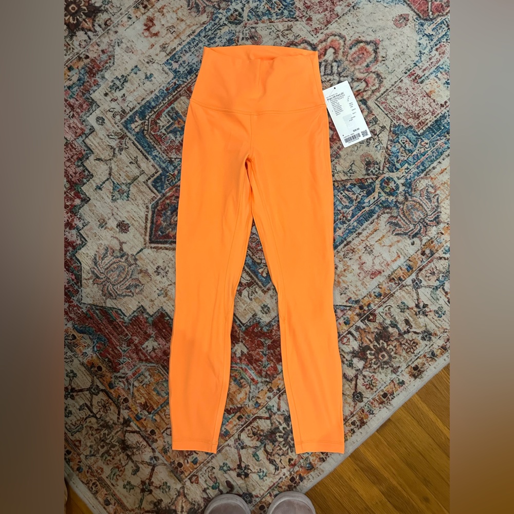 NWT Orange Lululemon Align Size 4